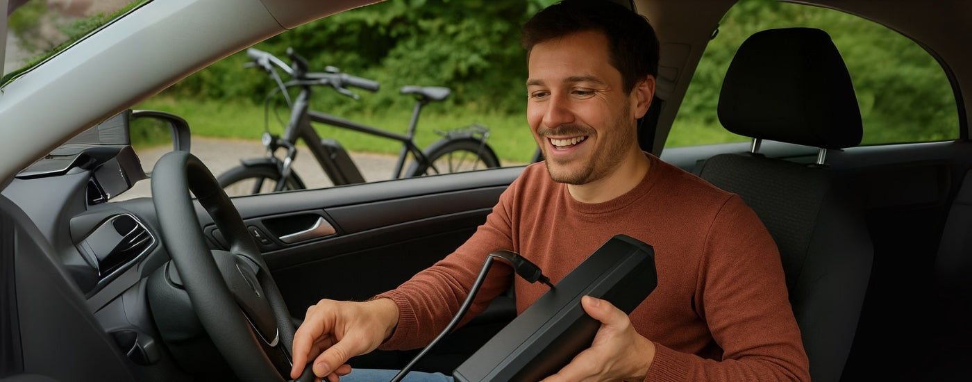 E-Bike Akku im Auto laden - so bleibst Du unterwegs unabhängig