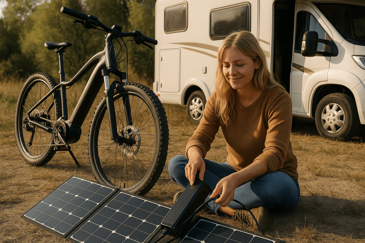 E-Bike Akku mit Solar laden