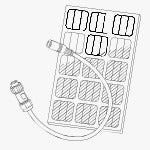 Solarpanel mit Kabel